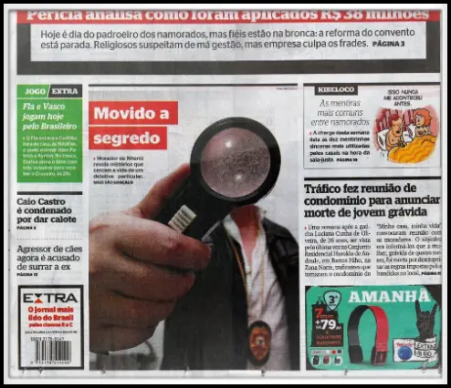 detetive profissional na imprensa